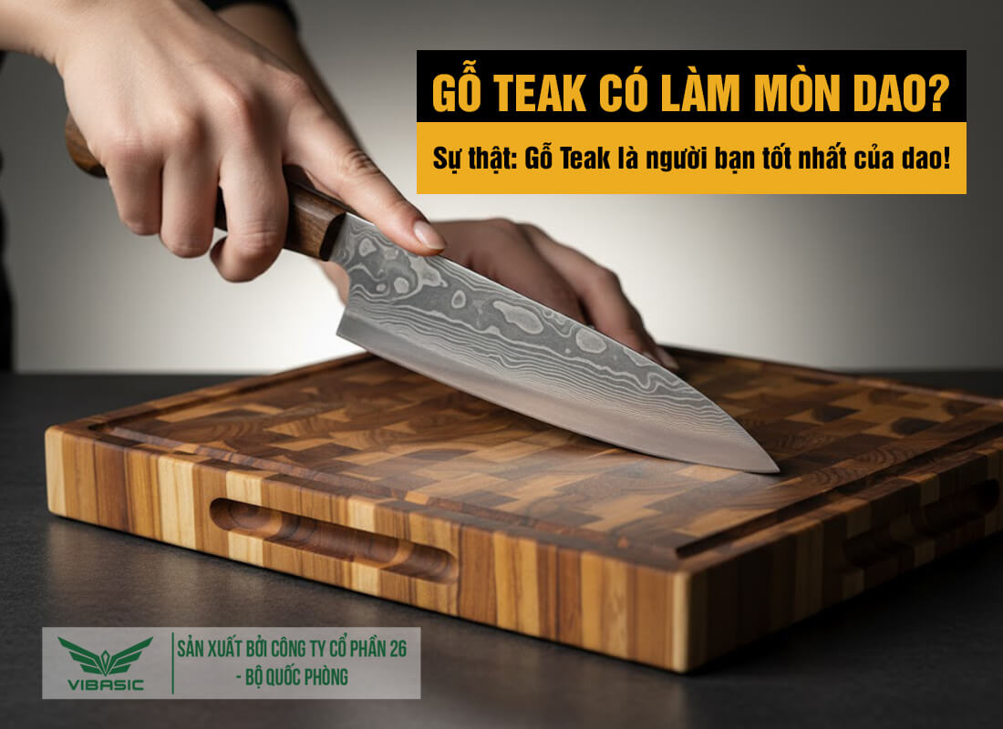 Thớt Gỗ Teak và Nghiến: Nên Chọn Loại Nào Cho Việc Băm Chặt?